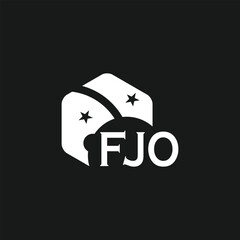 FJO letter logo design on white background. Creative  modern FJO letter logo design. Vector design.