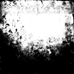 Fototapeta premium Distressed Black and White Grunge Texture Overlay