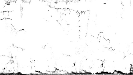 Distressed Black and White Grunge Texture Overlay