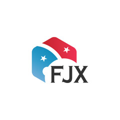 FJX letter logo design on white background. Creative  modern FJX letter logo design. Vector design.