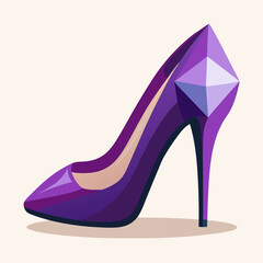 High heel shoes clip art vector illustration