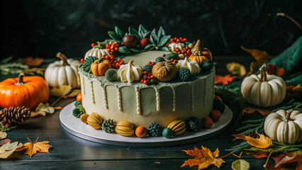 halloween pumpkin cake