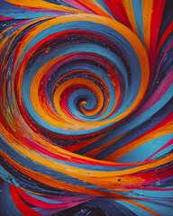 Abstract colorful spiral background, 3d rendering, 3d illustration.