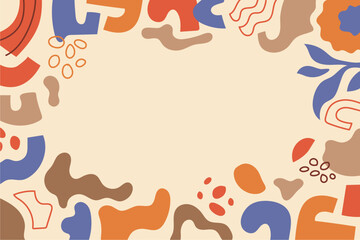 Abstract illustration background flat design