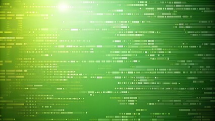 Abstract Green Gradient with Code Snippets and Text Labels  generative AI