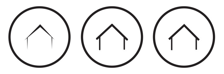 House icon vector. House, real estate icon symbol isolated on a white background. Home or house symbol icon vector illustration