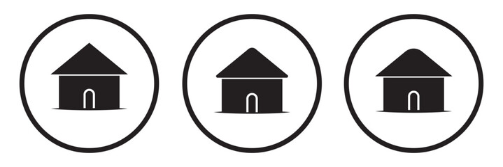 House icon vector. House, real estate icon symbol isolated on a white background. Home or house symbol icon vector illustration