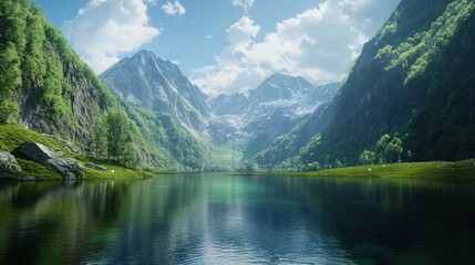 Serene Mountain Lake
