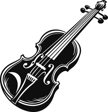 recommend clip art: violin silhouette vector illustration