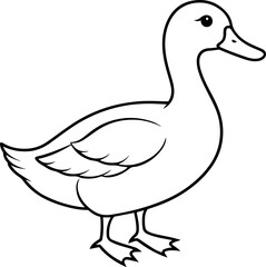 duck silhouette vector illustration