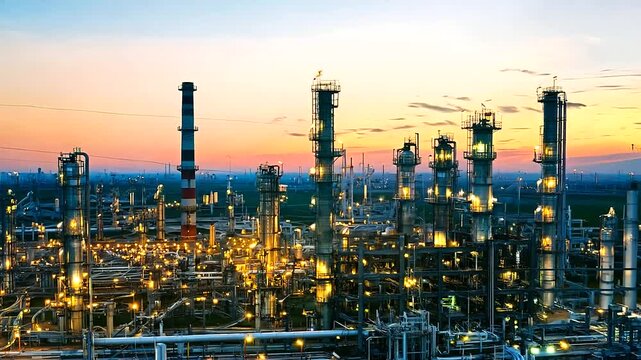 A sophisticated industrial complex with efficient production lines and advanced technology