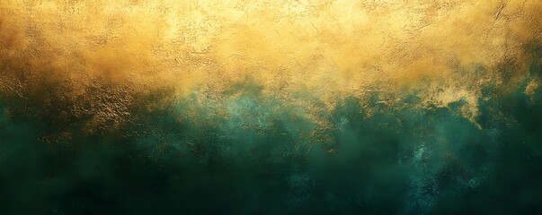 Captivating Ethereal Landscape with Mystical Golden Tones and Lush Foliage