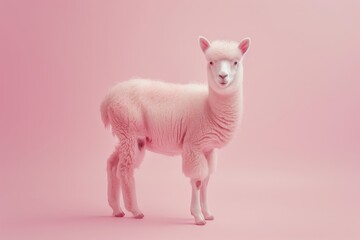 Fototapeta premium baby pink sheep