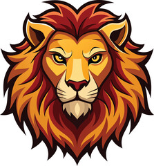 Obraz premium Lion head vector 