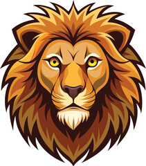 Lion head vector 