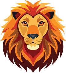 Lion head vector 