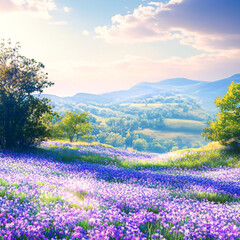 Obraz premium lavender field in region