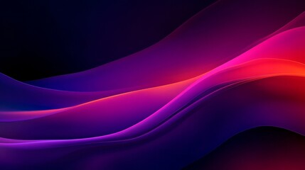 Fototapeta premium Abstract Purple and Red Flowing Waves, Abstract , Background , Design , Digital art