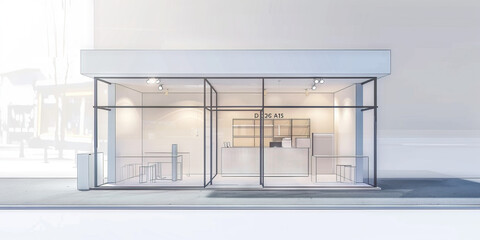 The Vacant Vendor Booth: An empty trade show booth with no products or promotional materials