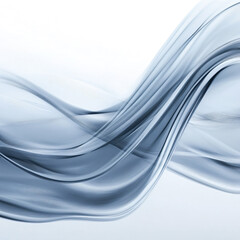 Obraz premium Abstract blue wave background with flowing lines and a dynamic, futuristic design