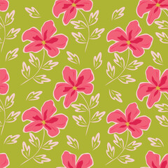 Textile and digital seamless floral vector design