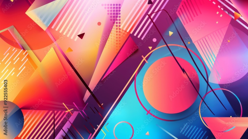 Aufkleber create a colorful vector background with a modern, abstract feel. use a mix of vibrant colors and ge