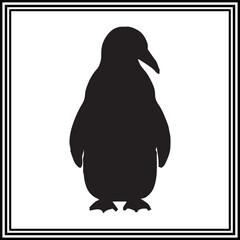Cute penguin vector illustration.
