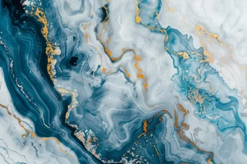 White and blue marble background