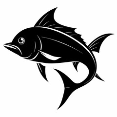 Mahi-mahi Black silhouette