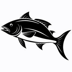 Mahi-mahi Black silhouette