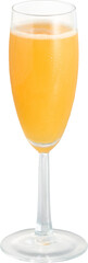Transparent Mimosa drink cocktail high details - Ready to use Premium PNG Cutout isolated image