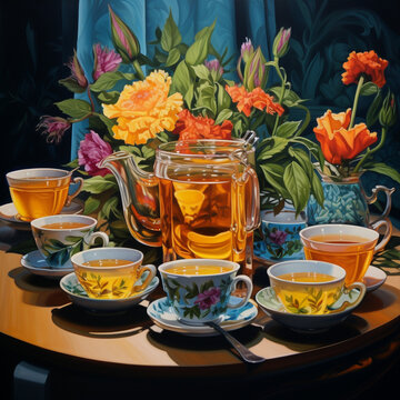 kettel with cups