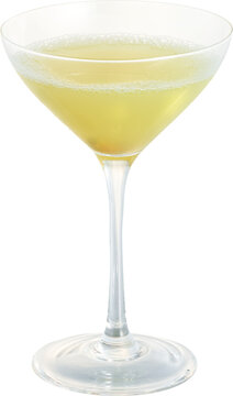 Transparent Aviation, Lekker Lekker, Lemon drop, Martini, Last word, Death in the afternoon, Mango billini drink cocktail high details - Ready to use Premium PNG Cutout isolated image