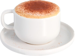 Cappucino, Mocha, coffee mug, cup high details  - Ready to use Premium PNG Cutout isolated image