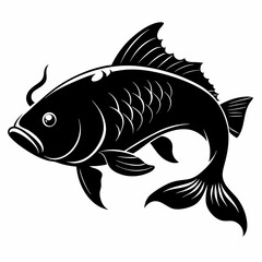 Carp Black silhouette