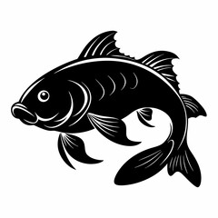 Carp Black silhouette