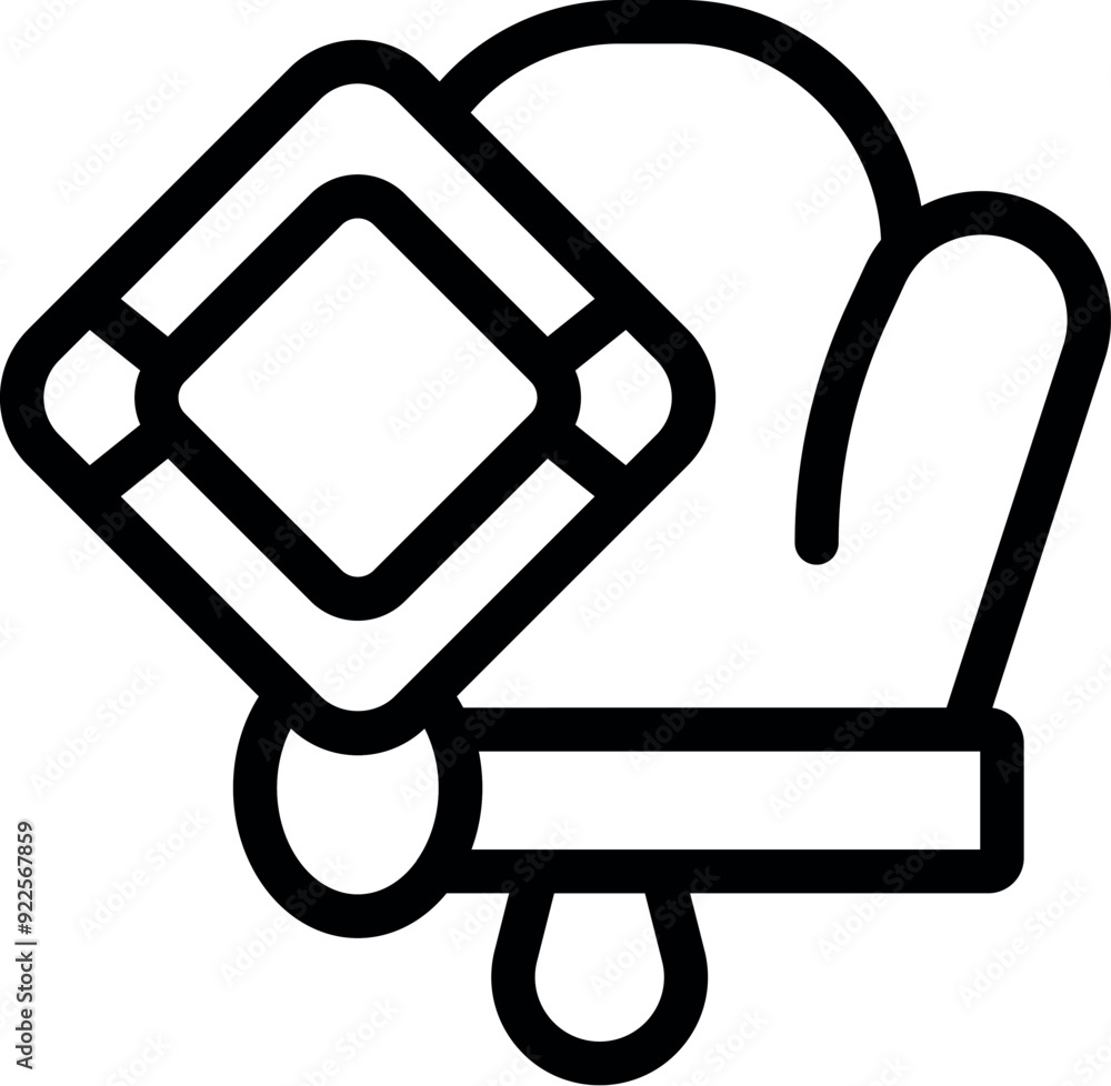Poster simple vector icon representing construction work and building materials