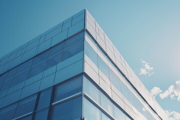 Exterior of a modern factory