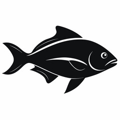 Halibut Black silhouette