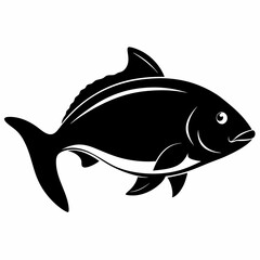 Halibut Black silhouette