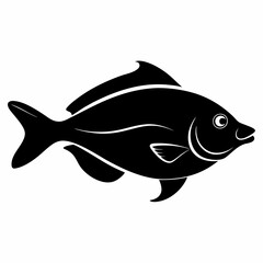 Halibut Black silhouette