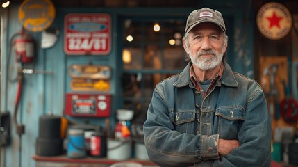 Fototapeta premium Car repair and maintenance services. Auto mechanic checks the car. Repair. Auto mechanic. Garage.