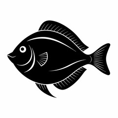 Flounder Black silhouette