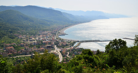 A view from the town of Cide in Kastamonu, Turkey.
