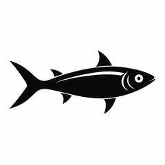 Obraz premium Sardine Black silhouette