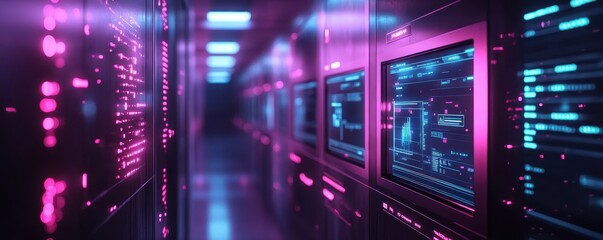 Obraz premium Holographic security panel in a modern banking system, futuristic interface, advanced financial technology