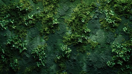 Obraz premium Abstract Moss Green background featuring natural, moss-like textures and deep green tones