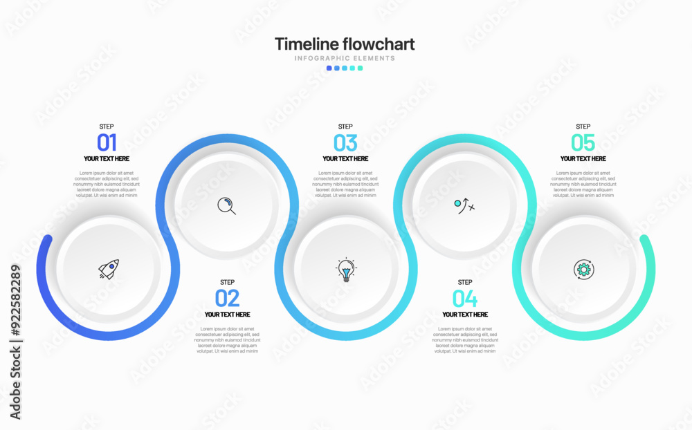 Poster timeline infographic design with options or steps. infographics for business concept. can be used fo