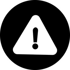 Danger warning icon. alert triangle warn sign in black flat and line vector isolated on transparent background. exclamation attention sign icon. Hazard attention alert, Risk symbol.