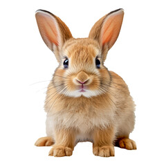 Obraz premium Junger Hase, Hauskaninchen, freigestellt vor transparentem Hintergrund, Generative AI